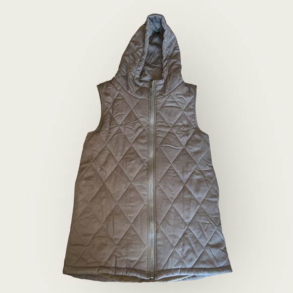 PROMESA New Heights Hooded Quilted Puffer Vest Olive. Size Small. - Picture 1 of 4